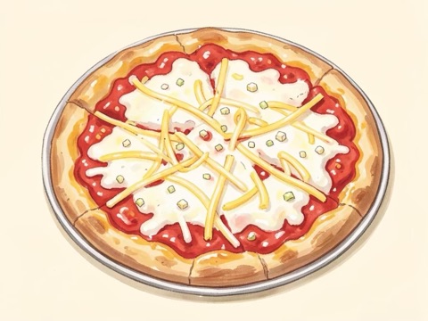 Illustration of Easy-As-A-Mix Pizza