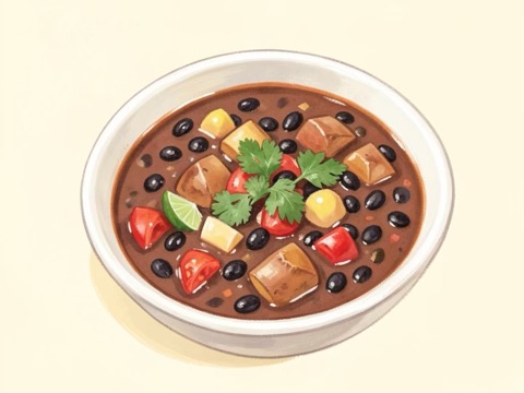 Illustration of Hearty Mexican Soup
