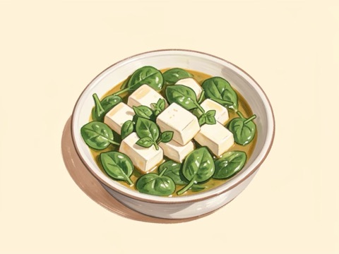 Illustration of Leafy Tofu