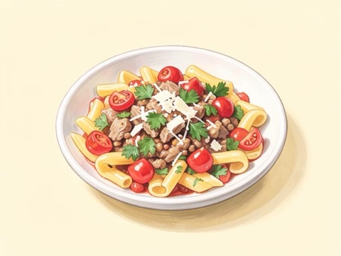 Illustration of Party-Time Pasta