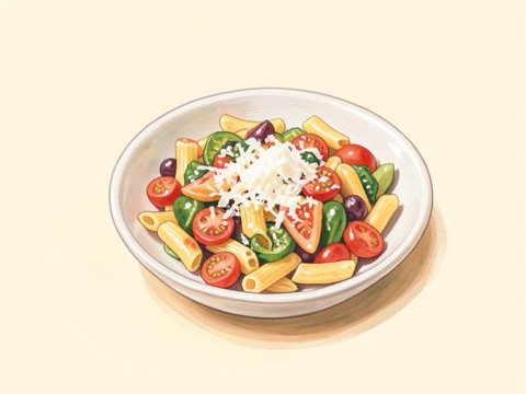 Illustration of Pasta Primavera