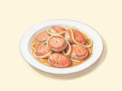 Illustration of Salmon Patties