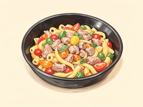 Illustration of Skillet Pasta Dinner