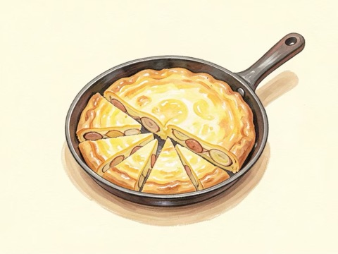 Illustration of Spanish Frittata